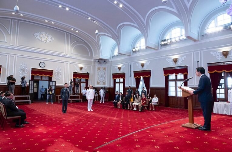 總統主持將官晉任授階典禮　期許國軍善用新興科技　鞏固國家安全與自由民主永續發展