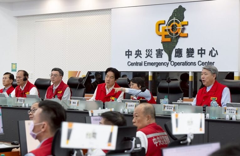 總統視察中央災害應變中心　指示中央與地方落實各項防救災工作