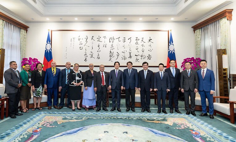 總統接見吐瓦魯國會議長　盼深化邦誼維護太平洋和平穩定繁榮