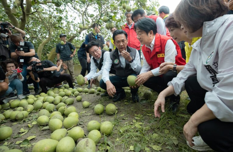 總統視察臺南颱風災情　指示「從優、從速、從寬」辦理天然災害現金救助及低利貸款　協助民眾度過難關