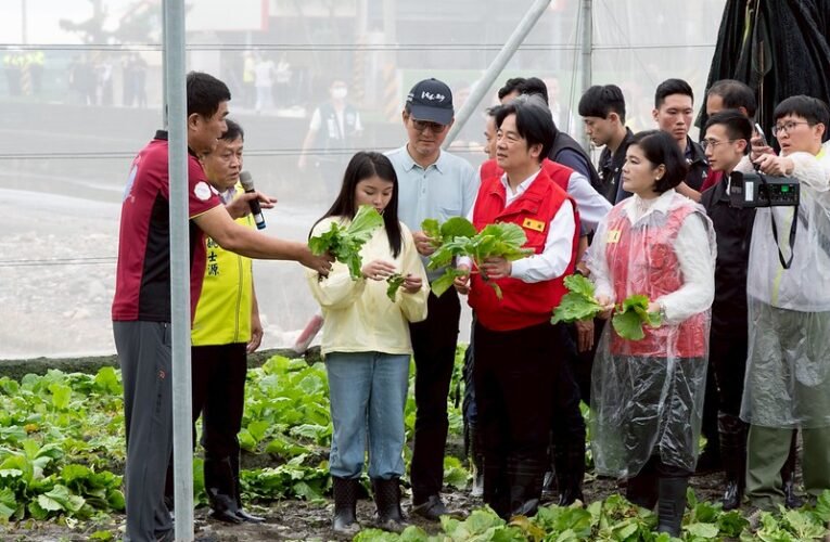 總統赴雲林視察農作災損　期盼不分朝野黨派共同協助農民儘速復耕