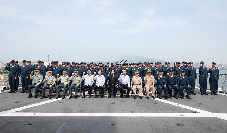 總統勗勉海軍62.1支隊　期勉成為「有榮耀、有紀律、有戰力」鋼鐵勁旅