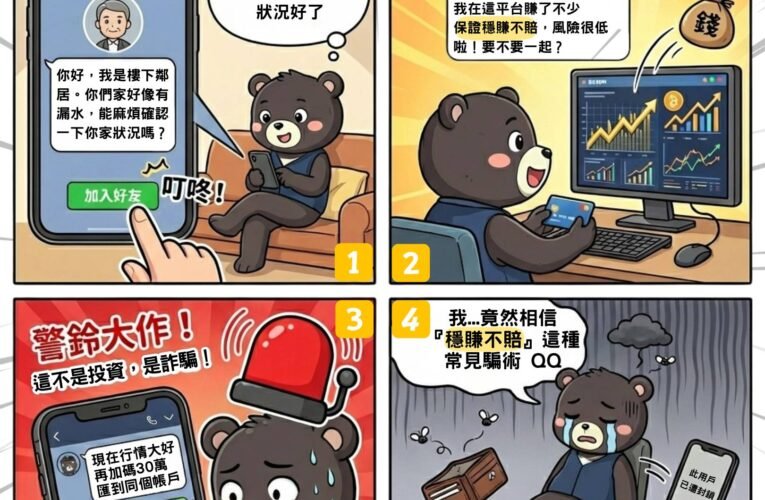 假鄰居加LINE噓寒問暖半個月  藍領女工陷虛擬幣投資騙局慘失21萬