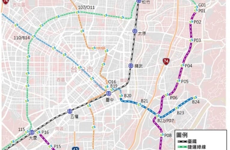 完善東側軌道服務　台中捷運紫線修正報告提送交通部審議