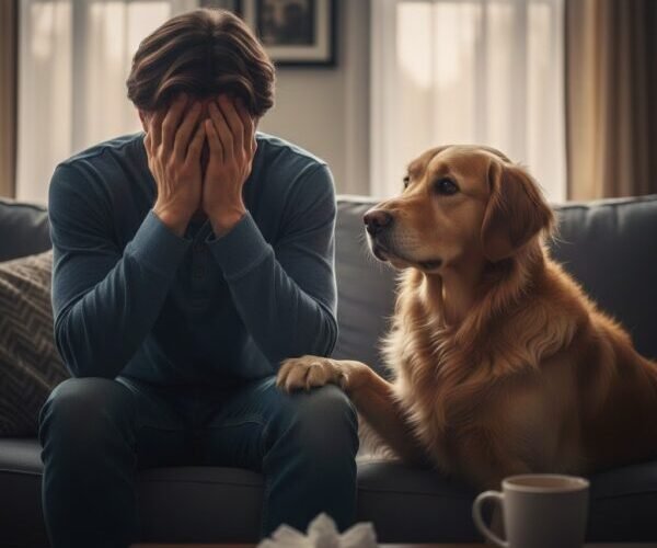 當你心情不好時，狗狗其實都感覺得到