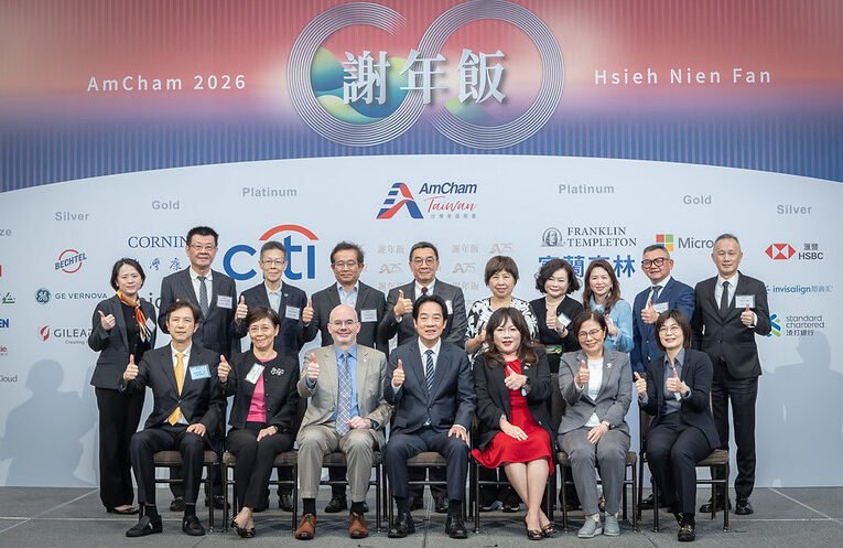 總統出席美國商會謝年飯　強調政府會持續優化環境及推動產業政策　迎向臺美經貿合作的黃金年代