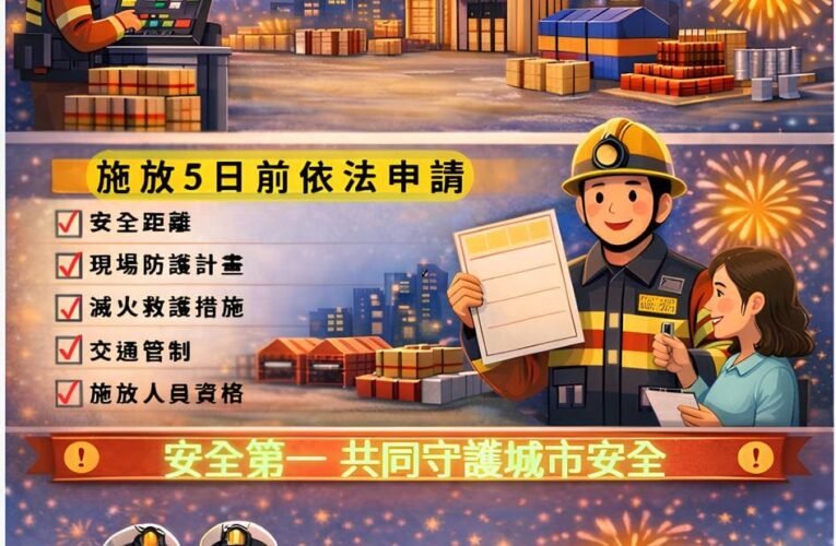 中市消防局推煙火預審機制　強化施放安全與申請效率