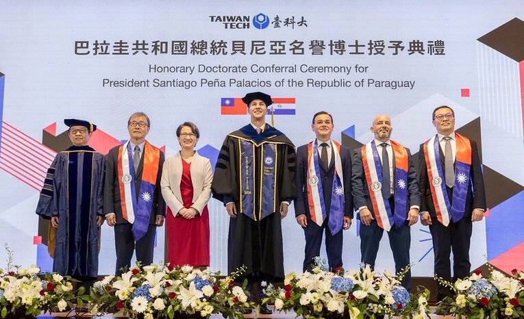 見證臺科大授予巴拉圭總統貝尼亞名譽博士　副總統盼深化教育合作　為年輕世代創造更多契機