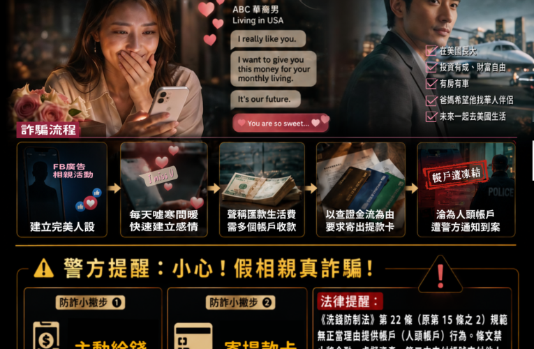 「ABC男友」甜言蜜語送百萬生活費？女業務寄出5張金融卡淪人頭帳戶