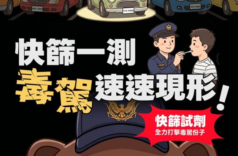 毒駕危害交通安全　唾液快篩即時揪出違規駕駛