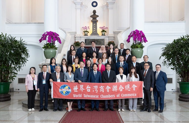 總統接見世總訪問團　盼攜手臺商打造更具韌性與競爭力的臺灣