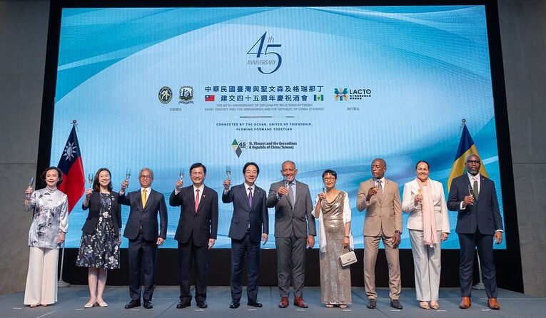總統出席臺聖建交45週年酒會　盼更多青年投入雙邊合作　讓臺聖邦誼持續傳承茁壯