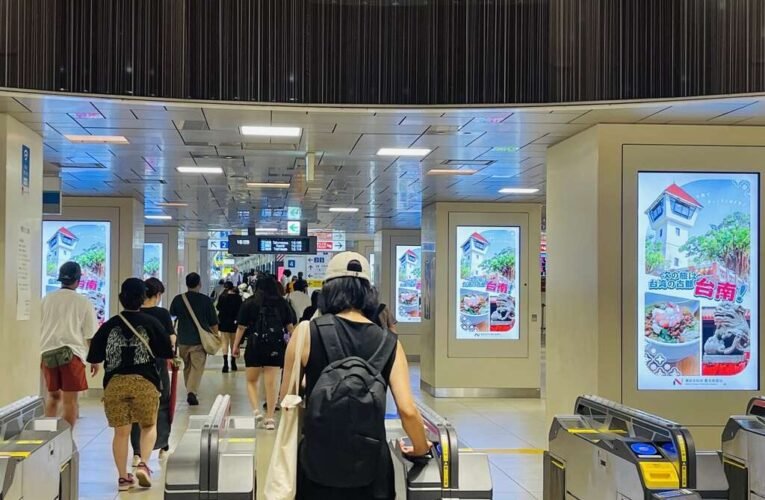 臺南觀光廣告亮相東京池袋站 邀日本旅客走訪古都