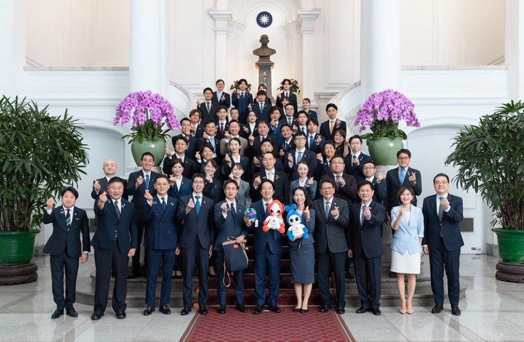 總統接見日本自民黨青年局訪團　盼臺日團結合作　共同守護民主、自由、和平與繁榮