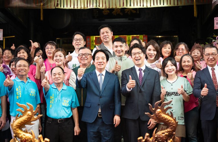 總統赴臺北永義宮參香祈福　強調持續提升人民福祉　打造幸福臺灣