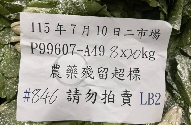 守護蔬果食安　北市公布7月批發市場農藥殘留抽驗結果