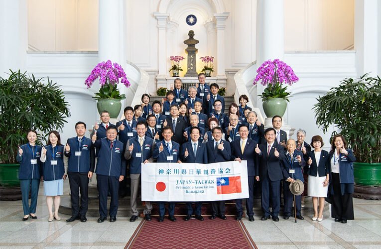 總統接見神奈川縣日華親善協會訪團　盼深化臺日產業合作　攜手打造安全韌性非紅供應鏈