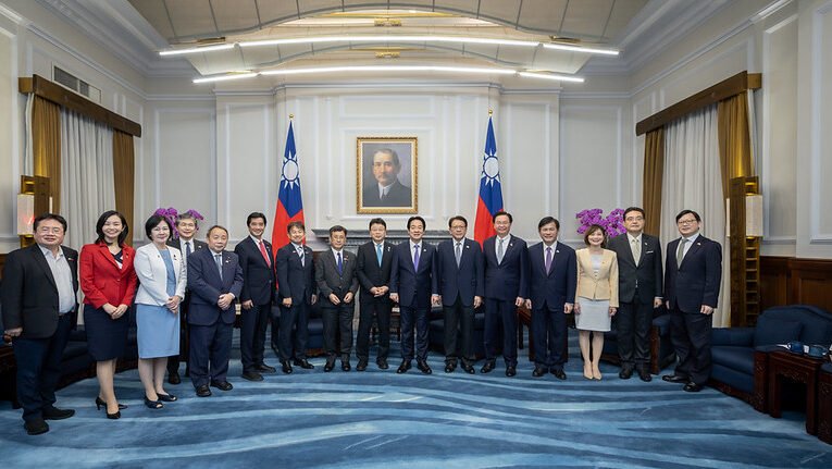 總統接見「思考台灣海峽和平穩定國會議員之會」訪團　盼臺日深化合作　維護臺海及印太和平穩定