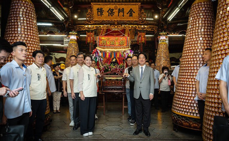 總統出席竹塹中元城隍祭　祈願臺灣國泰民安、風調雨順、新竹市持續進步