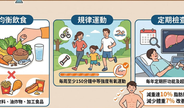 防制脂肪肝三原則