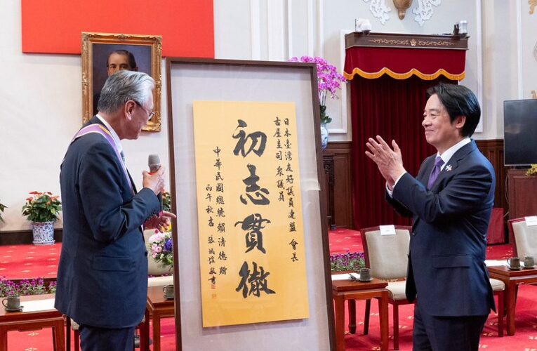 總統接見日本國會議員祝賀團　感謝長期支持臺灣　盼臺日情誼持續深化