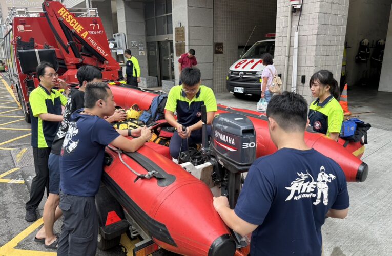 強颱薔琵逼近　基隆消防局全市9分隊整備防汛裝備